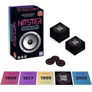 Hitster - the Music Fun Party Quiz Card Game, 2-10 Players - 300 plus Ico